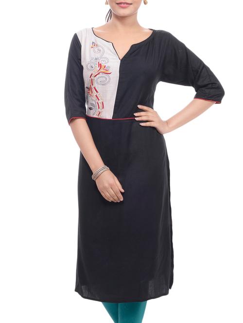 embroidered straight kurta - 16186922 - Very Small Image - 1
