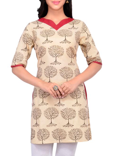 printed a-line kurta - 16186932 - Very Small Image - 1