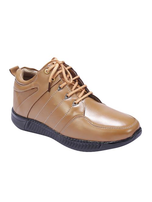 tan leather lace up shoes - 16187571 - Very Small Image - 1