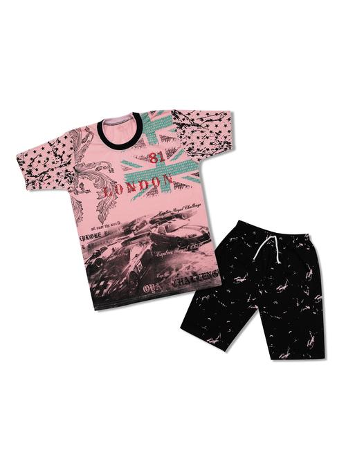 pink cotton shorts set - 16188451 - Very Small Image - 1