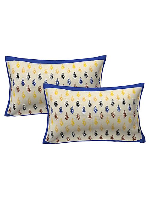 cotton printed pillow cover set(2 pieces)-27"x17" - 16188519 - Very Small Image - 1
