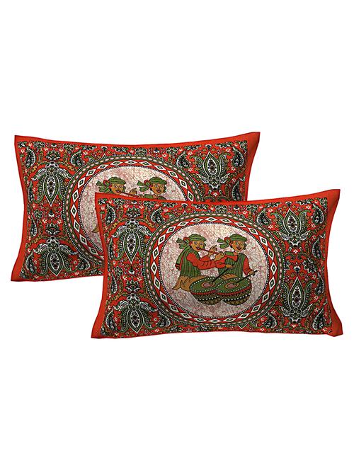 cotton printed pillow cover set(2 pieces)-27"x17" - 16188528 - Very Small Image - 1