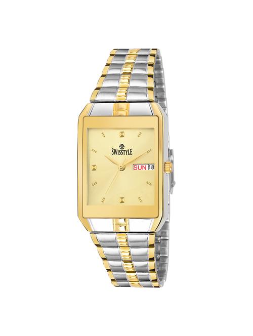 metal strap analog watch (ss-gsq1175-gld-wht) - 16189671 - Very Small Image - 1