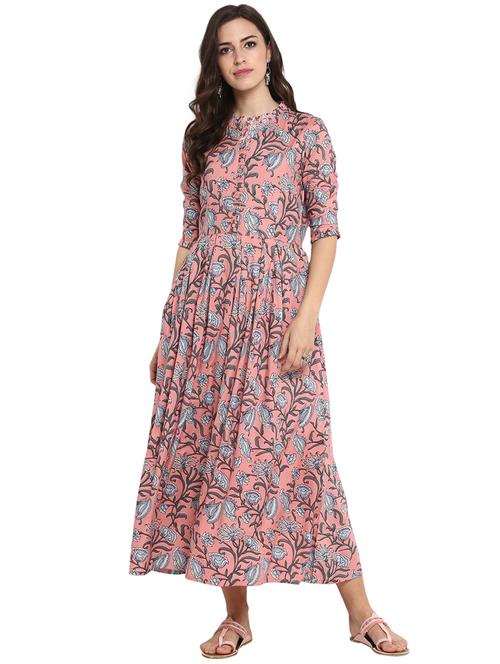 floral flared dress - 16192634 - Very Small Image - 1