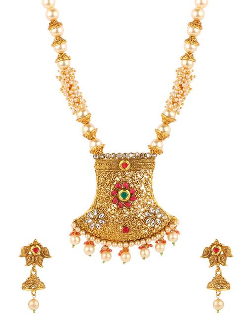 multi colored metal necklaces and earring - 16192907 - Very Small Image - 1