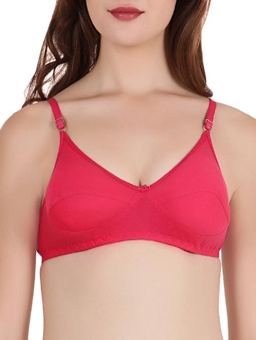 floral patch solid bra - 16193080 - Very Small Image - 1