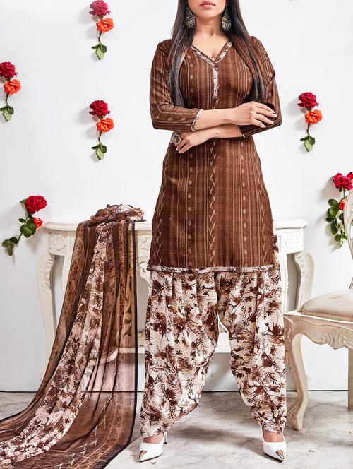 floral unstitched suit - 16193164 - Very Small Image - 1
