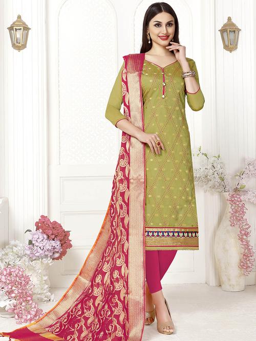 kaanth work unstitched suit - 16193176 - Very Small Image - 1