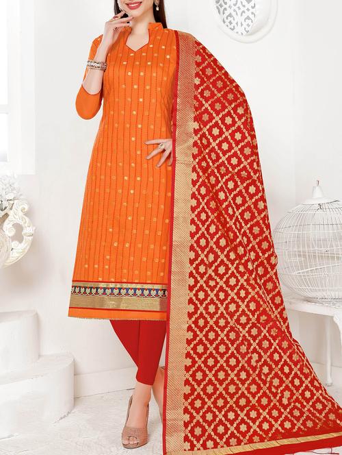 kaanth work unstitched suit - 16193181 - Very Small Image - 1