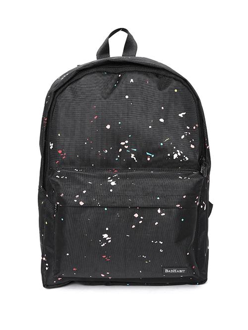 paint black polyester backpack - 16193261 - Very Small Image - 1
