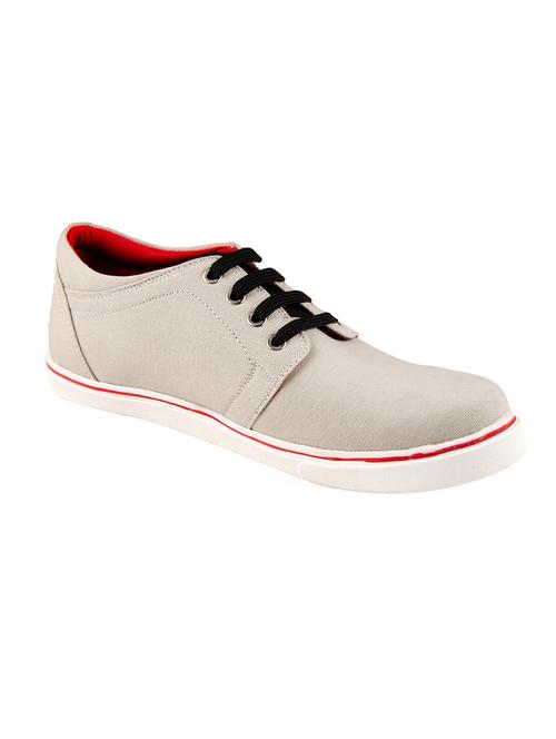 grey canvas lace up sneakers - 16193764 - Very Small Image - 1