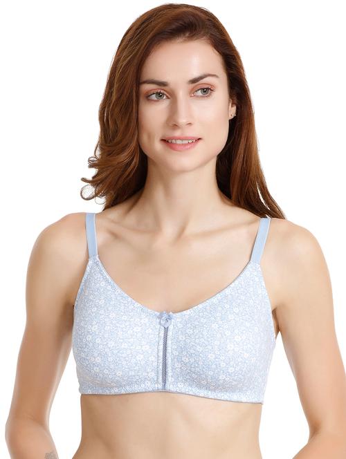 lace insert floral bra - 16194024 - Very Small Image - 1