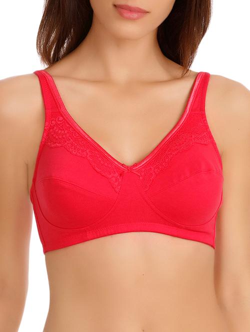 lace detail bow patch bra - 16194040 - Very Small Image - 1