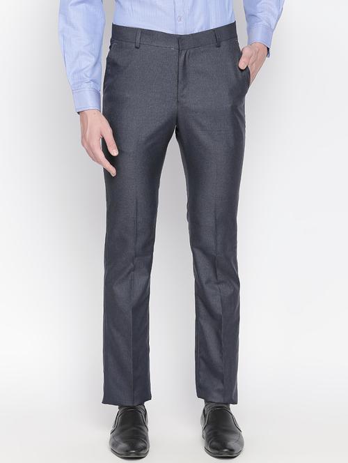 grey flat front formal trouser - 16194240 - Very Small Image - 1