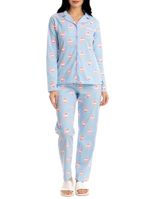 quirky print nightwear set - 16194258 - Very Small Image - 1
