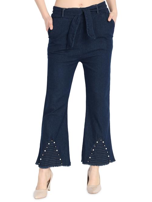 tie front embellished jean - 16194620 - Very Small Image - 1