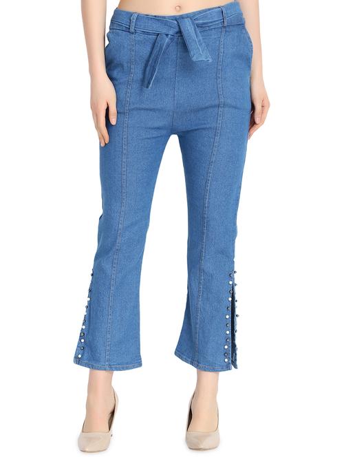 tie front embellished jean - 16194621 - Very Small Image - 1