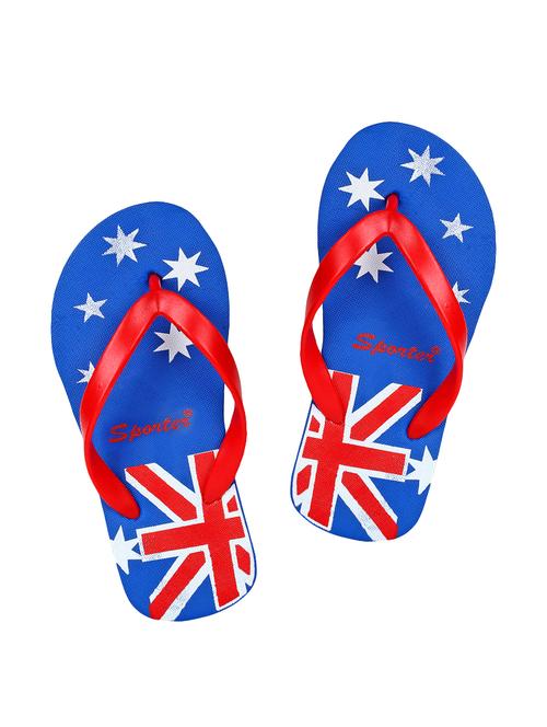 blue rubber toe separator flip flops - 16195466 - Very Small Image - 1