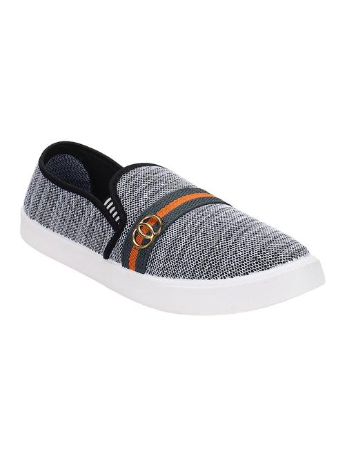 grey fabric slipons - 16195512 - Very Small Image - 1