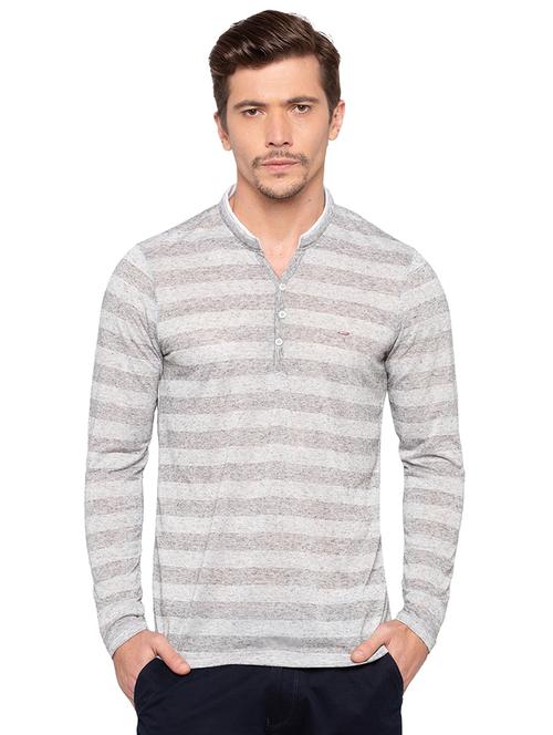 grey striped t-shirt - 16195890 - Very Small Image - 1
