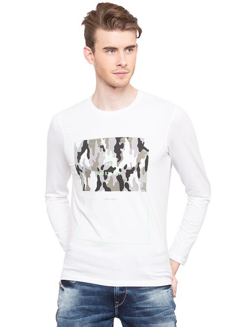 white camouflage front print tshirt - 16195910 - Very Small Image - 1