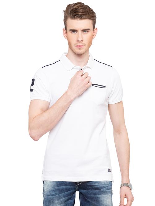 white cotton back print tshirt - 16195920 - Very Small Image - 1