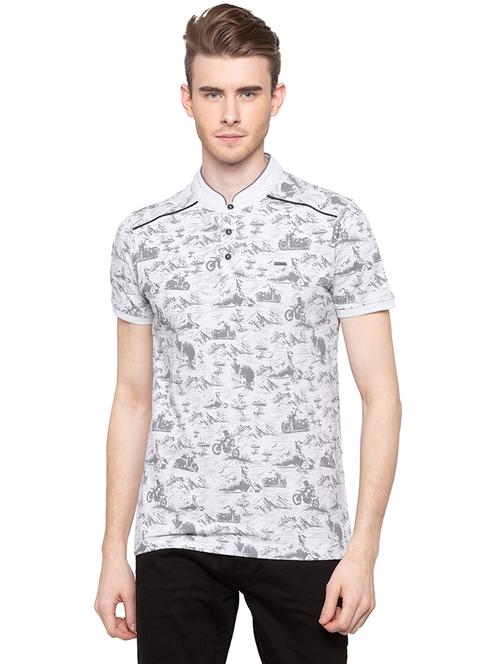 grey all over print tshirt - 16195954 - Very Small Image - 1