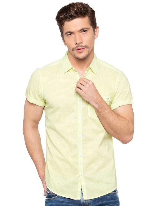 yellow printed casual shirt - 16196371 - Very Small Image - 1