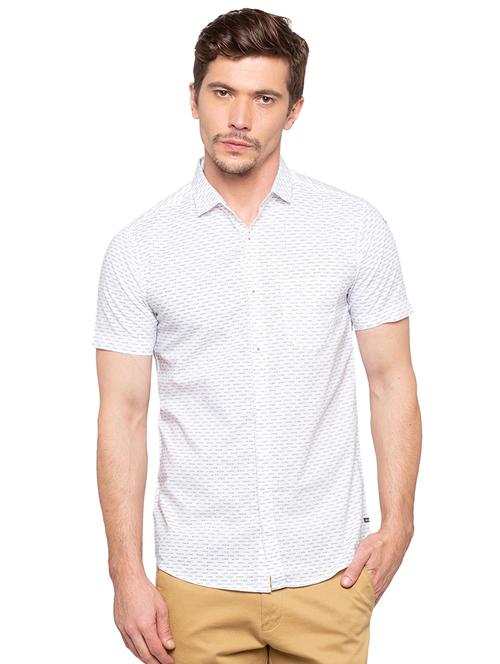 white printed casual shirt - 16196376 - Very Small Image - 1