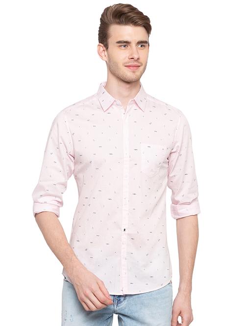 pink printed casual shirt - 16196391 - Very Small Image - 1
