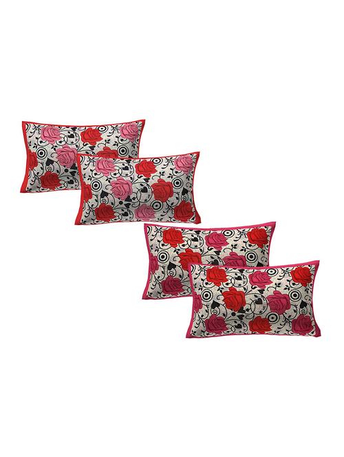 cotton multicolor pillow covers 2 sets (4 pieces)-17"x27" - 16197627 - Very Small Image - 1
