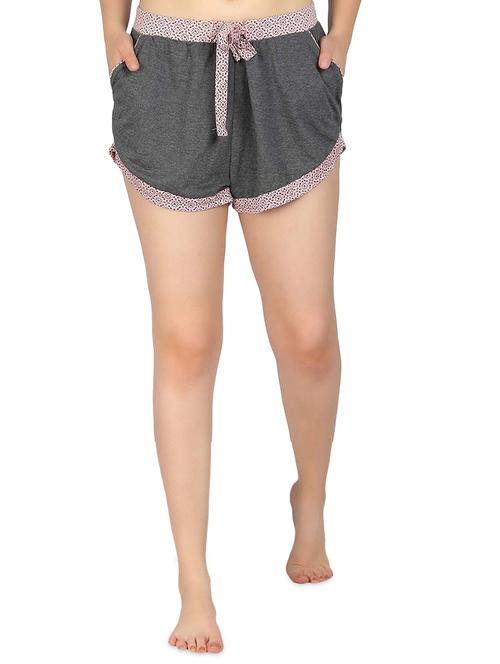 contrast edge sleepwear shorts - 16197693 - Very Small Image - 1