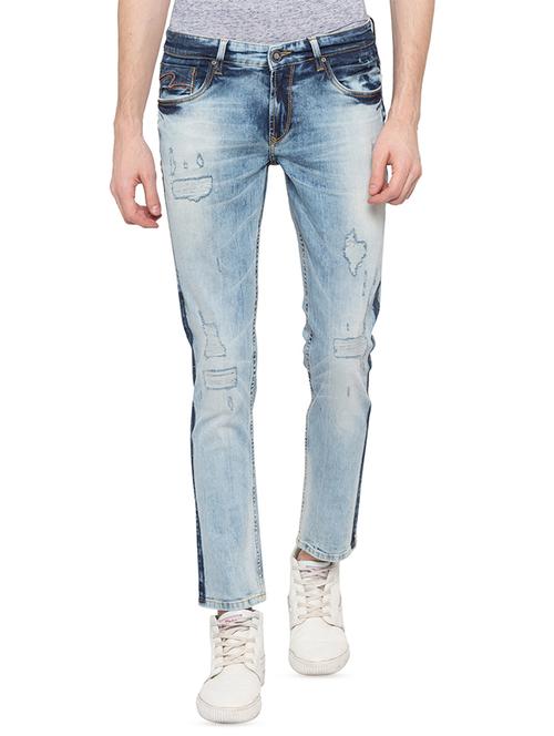 blue heavy washed ripped jeans - 16197890 - Very Small Image - 1