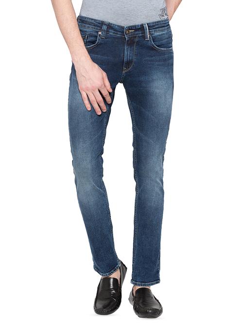 blue light washed denim jeans - 16197944 - Very Small Image - 1