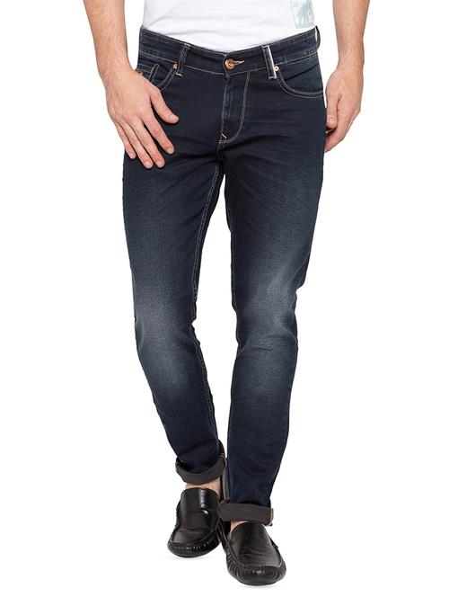 navy blue light washed jeans - 16197955 - Very Small Image - 1