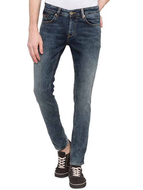 blue light washed denim jeans - 16197964 - Very Small Image - 1