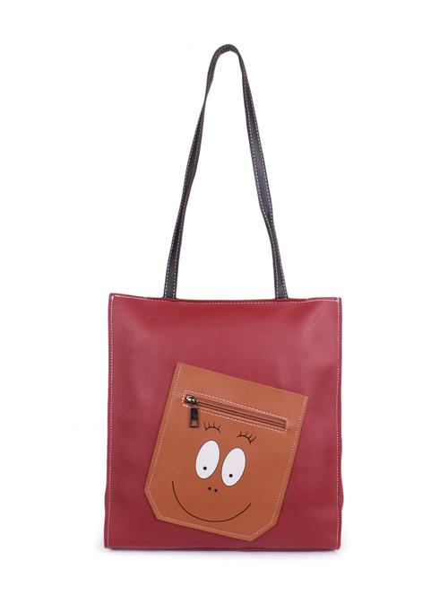 red leatherette (pu) handbag - 16198592 - Very Small Image - 1