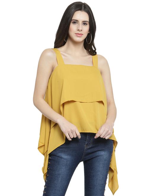 square neck asymmetric top - 16199215 - Very Small Image - 1