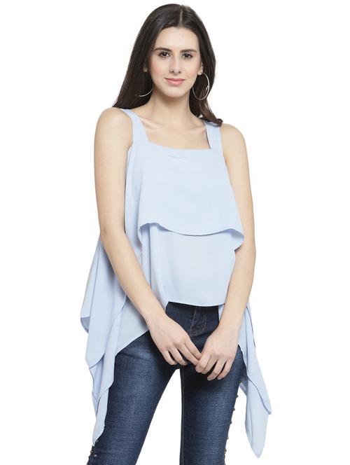 square neck asymmetric top - 16199217 - Very Small Image - 1