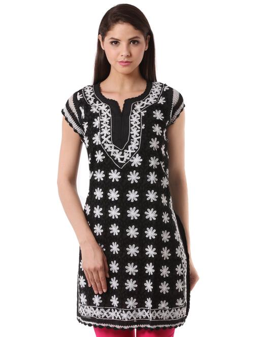 chikankari straight kurta - 16199316 - Very Small Image - 1