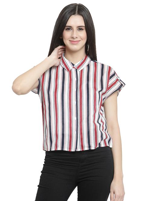 dolman sleeved striped shirt - 16199505 - Very Small Image - 1