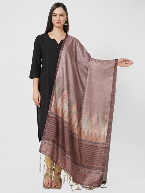 ikat printed dupatta - 16199530 - Very Small Image - 1