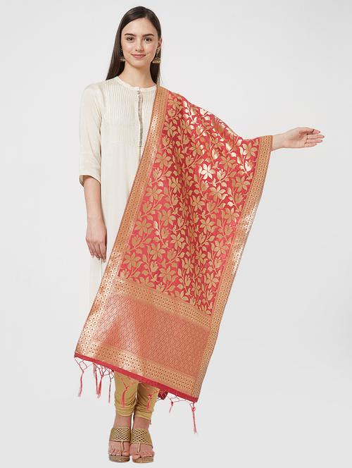 brocade woven dupatta - 16199553 - Very Small Image - 1
