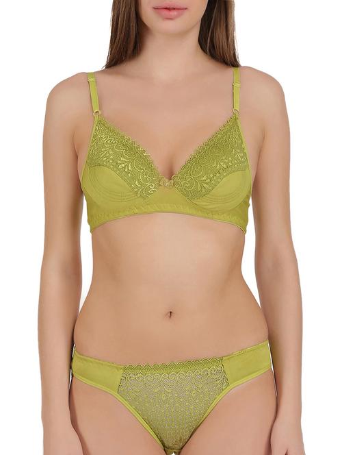lace detail bra and panty set - 16200581 - Very Small Image - 1