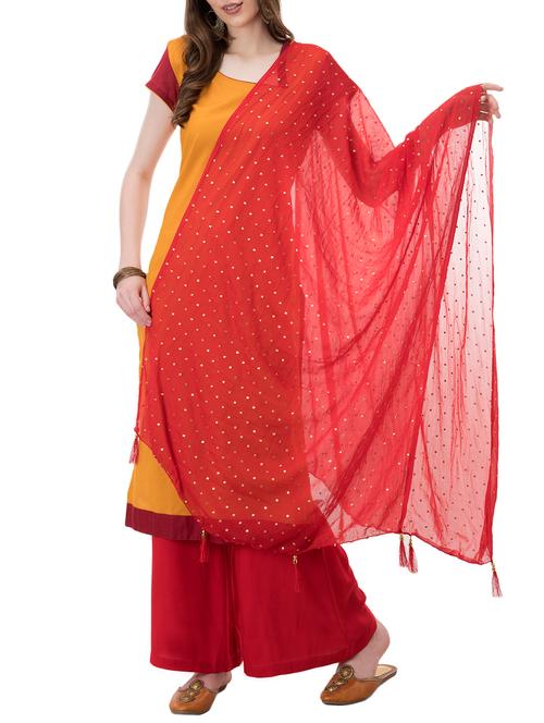 pita embellished dupatta - 16200706 - Very Small Image - 1