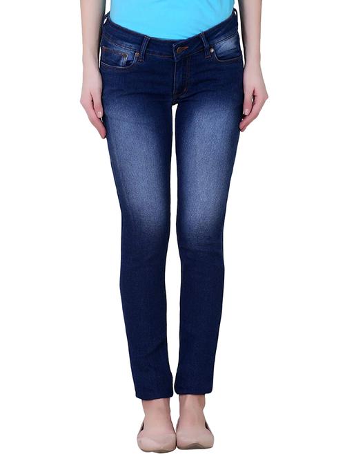 low rise stone washed jeans - 16200777 - Very Small Image - 1