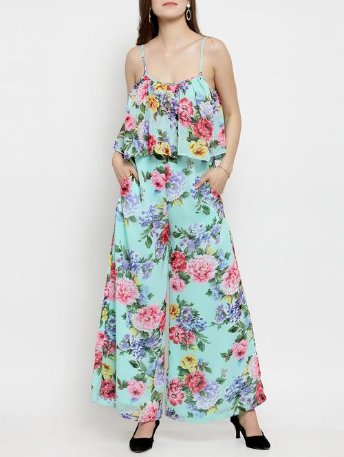 layered floral jumpsuit - 16201110 - Very Small Image - 1