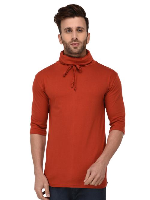 orange solid tshirt - 16201461 - Very Small Image - 1