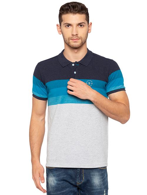 multi colored striped polo t-shirt - 16201624 - Very Small Image - 1