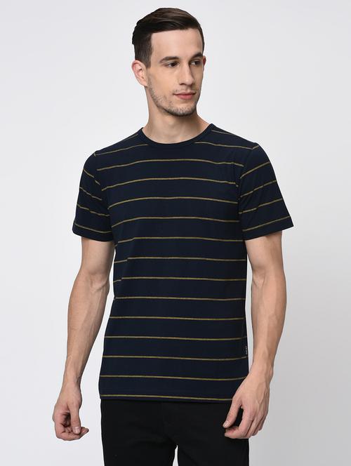 navy blue striped t-shirt - 16202004 - Very Small Image - 1